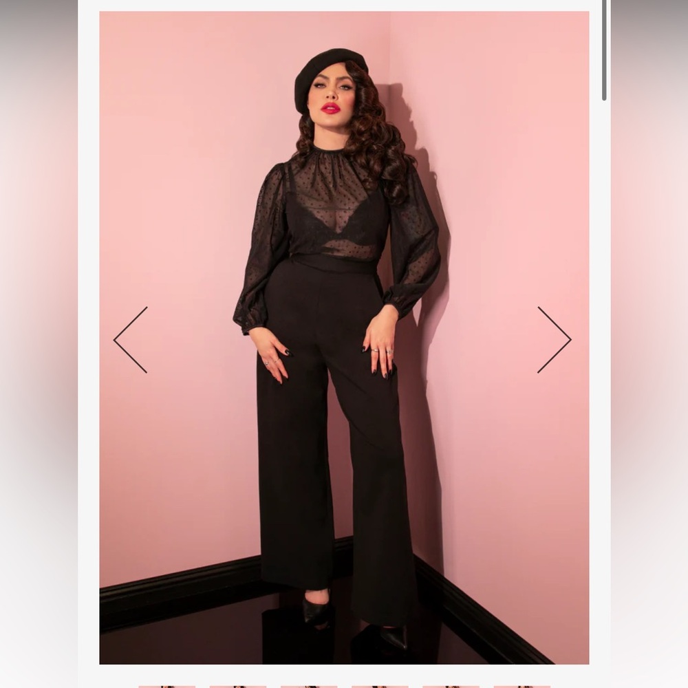 VACATION PANTS IN BLACK PONTE - VIXEN BY MICHELINE PITT